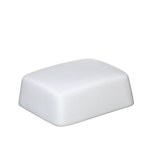 Maselniczka, porcelana, 19 x 13 x 5,5 cm, biała