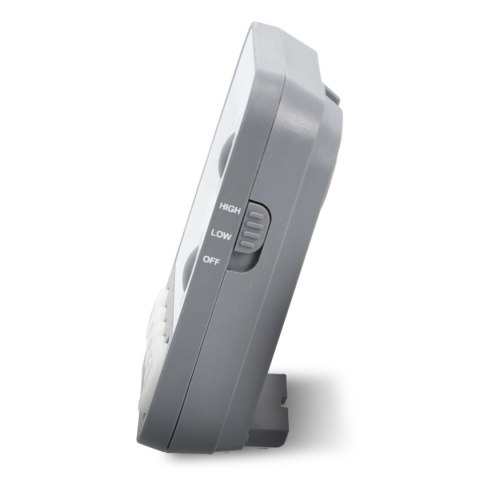 Minutnik elektroniczny, 2 pomiary, do 99 godzin, 9 x 2 x 8 cm, szary