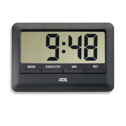 Minutnik elektroniczny, do 99 min. 59 sek, 10 x 7 x 1 cm, czarny