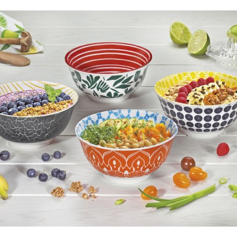 Miseczka, porcelana, śred. 18 cm, 0,85 l, liście