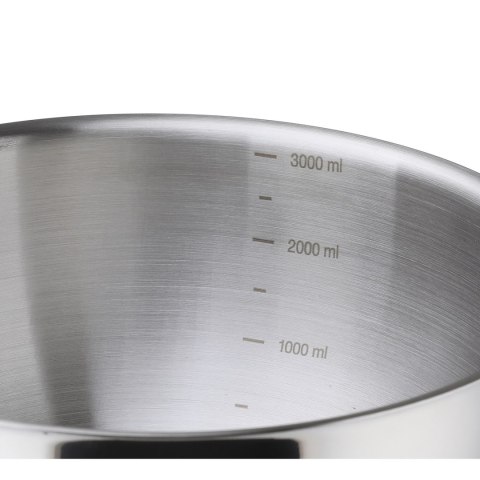 Miska kuchenna z rączką, stal nierdzewna, 3,3 l, śred. 22 x 12 cm