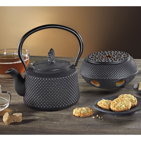 Podgrzewacz do dzbanka do herbaty KUCHENPROFI żeliwo śred. 15 x 7,5 cm czarny