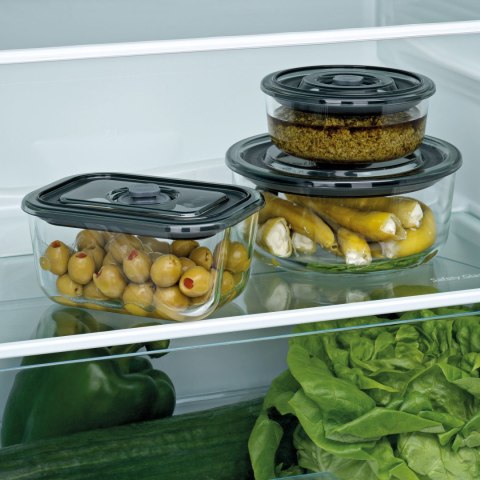 Pojemnik na żywność, szkło borokrzemowe/tworzywo sztuczne, 2,5 l, 24 x 18 x 11 cm