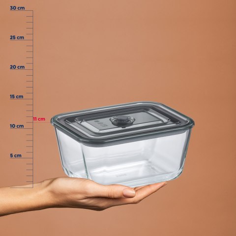 Pojemnik na żywność, szkło borokrzemowe/tworzywo sztuczne, 2,5 l, 24 x 18 x 11 cm