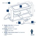 Raclette grill stołowy dla 2 osób KELA 27 x 11 x 13 cm
