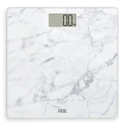 Waga łazienkowa do 180 KG ADE 30 x 30 cm marmurowy wzór biała