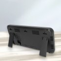 Zegar ścienny elektroniczny, wyświetlacz XXL, z termometrem, budzikiem i kalendarzem, 37 x 17 cm