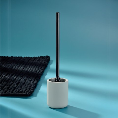 Zestaw do WC, ceramika gumowana/tworzywo sztuczne, śred. 10 x 45 cm, jasnoszary