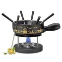 Zestaw do fondue, dla 6 os., 10 el., ceramika/metal, śred. 22 cm