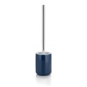 Ceramiczny zestaw do WC, śred.10,5 cm, wys.46 cm, granatowy