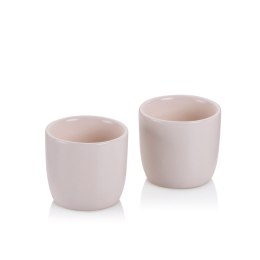 Kieliszki do jajek, 2 szt., porcelana, beżowe