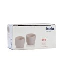 Kieliszki do jajek, 2 szt., porcelana, beżowe