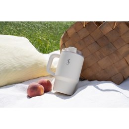 Kubek termiczny, stal nierdzewna, 0,8 l, kremowy