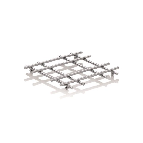 Podkładka pod gorące naczynia, metal chromowany, 21x21x2 cm