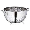 Stalowy durszlak, śred. 24 cm, wys. 15,5 cm