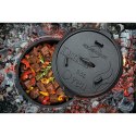 Garnek żeliwny z akcesoriami do używania na grillu nad ogniskiem 5,5 L śred. 30 x 13,5 cm