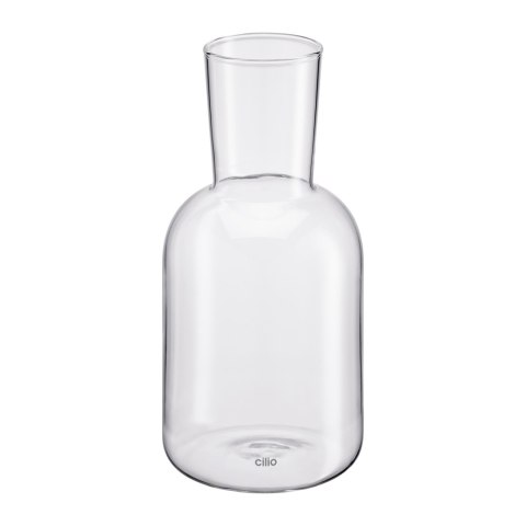 Karafka ze szklanką, szkło borokrzemowe, 0,75 l + 0,2 l, śred. 9,5 x 19,5 cm, przezroczysta