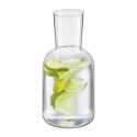 Karafka ze szklanką, szkło borokrzemowe, 0,75 l + 0,2 l, śred. 9,5 x 19,5 cm, przezroczysta
