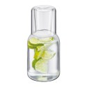 Karafka ze szklanką, szkło borokrzemowe, 0,75 l + 0,2 l, śred. 9,5 x 19,5 cm, przezroczysta