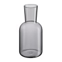 Karafka ze szklanką, szkło borokrzemowe, 0,75 l + 0,2 l, śred. 9,5 x 19,5 cm, szara