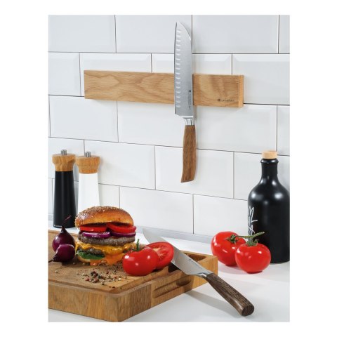 Magnetyczna listwa na 5 noży drewno dębowe 40 cm ZASSENHAUS