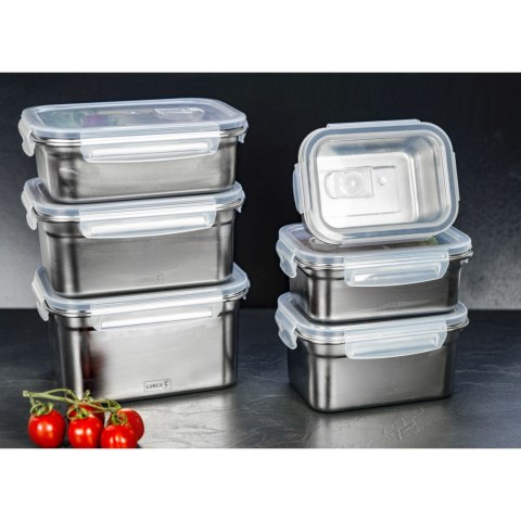 Pojemnik na żywność LURCH 2 L stalowy 20 × 15,5 × 11 cm