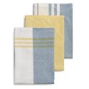 Ściereczki do naczyń, 65x45 cm, szaro-żółte, 3 szt.