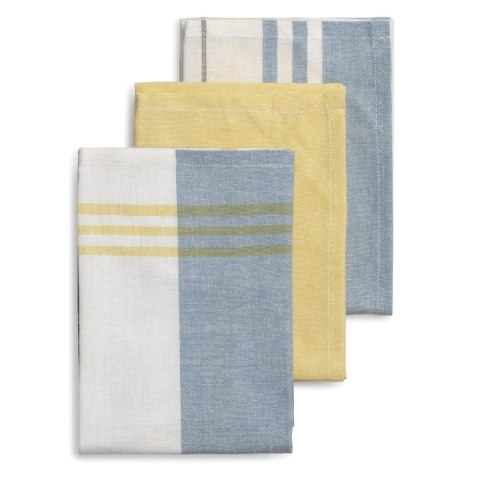 Ściereczki do naczyń, 65x45 cm, szaro-żółte, 3 szt.