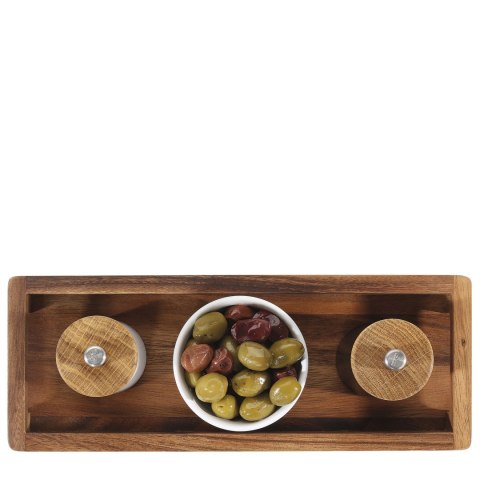 Taca do serwowania drewno akacji 40 x 15 x 4,5 cm ZASSENHAUS