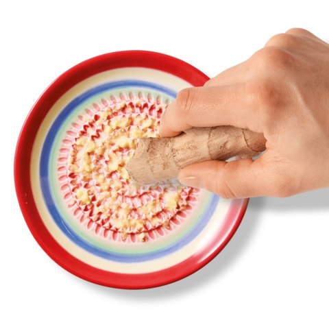Tarka do imbiru porcelana śred. 12 cm czerwona CILIO