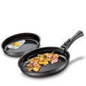 2 patelnie z powłoką nieprzywierającą wymienna rączka KUCHENPROFI śred. 24 cm + 28 cm
