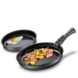 2 patelnie z powłoką nieprzywierającą wymienna rączka KUCHENPROFI śred. 24 cm + 28 cm
