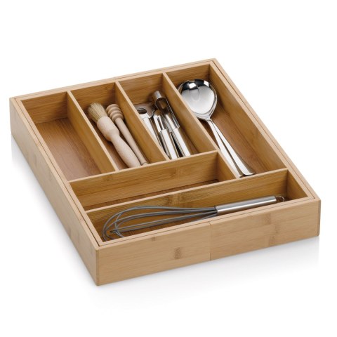 Bambusowy wkład na sztućce rozsuwany 35-58 x 43 x 6,5 cm KELA