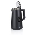 Czajnik elektryczny z regulacją temperatury, 1,5 l, śred. 15,5 x 27,5 cm, czarny