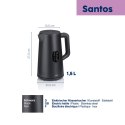 Czajnik elektryczny z regulacją temperatury, 1,5 l, śred. 15,5 x 27,5 cm, czarny