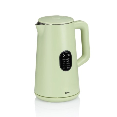 Czajnik elektryczny z regulacją temperatury 1,5 L śred. 15,5 x 27,5 cm jasnozielony KELA