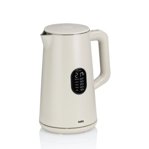 Czajnik elektryczny z regulacją temperatury 1,5 L śred. 15,5 x 27,5 cm kremowy KELA