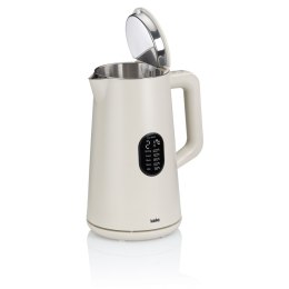 Czajnik elektryczny z regulacją temperatury, 1,5 l, śred. 15,5 x 27,5 cm, kremowy