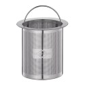 Dzbanek do herbaty z zaparzaczem, szkło borokrzemowe/stal nierdzewna, 0,6 l, szary