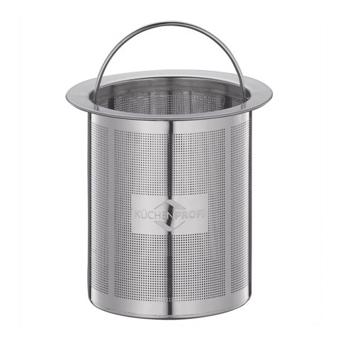 Dzbanek do herbaty z zaparzaczem, szkło borokrzemowe/stal nierdzewna, 0,6 l, szary
