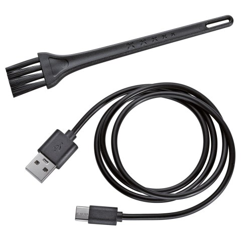 Elektryczny młynek do pieprzu ładowany przez USB śred. 4 x 14 cm niebieski ZASSENHAUS