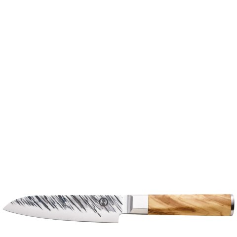 Nóż santoku japońska stal drewno oliwne 13 cm ZASSENHAUS