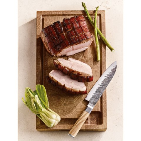Nóż santoku japońska stal drewno oliwne 18 cm ZASSENHAUS