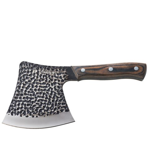 Nóż szefa kuchni w pokrowcu, 12 cm, stal/drewno pakka