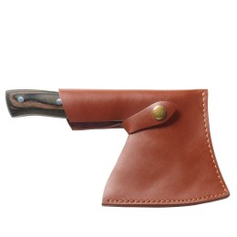 Nóż szefa kuchni w pokrowcu, 12 cm, stal/drewno pakka