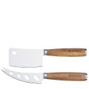 Zestaw 2 noży do sera drewno akacji 18 cm + 20 cm ZASSENHAUS