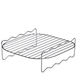 Zestaw grillowy do air fryera, 5 el., stal nierdzewna, 21,5 x 21,5 x 7 cm